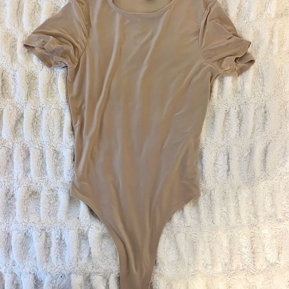 PrettyLittleThing Tan Bodysuit One Piece